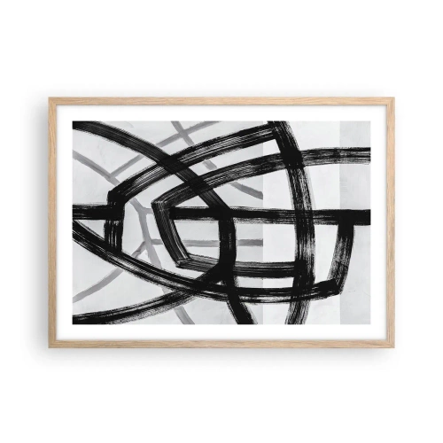 Plakat w ramie jasny dąb - Budowanie głębi - 70x50 cm