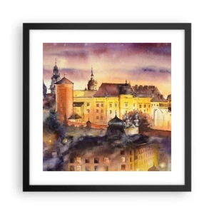 Plakat w czarnej ramie - Historia i baśń - 40x40 cm