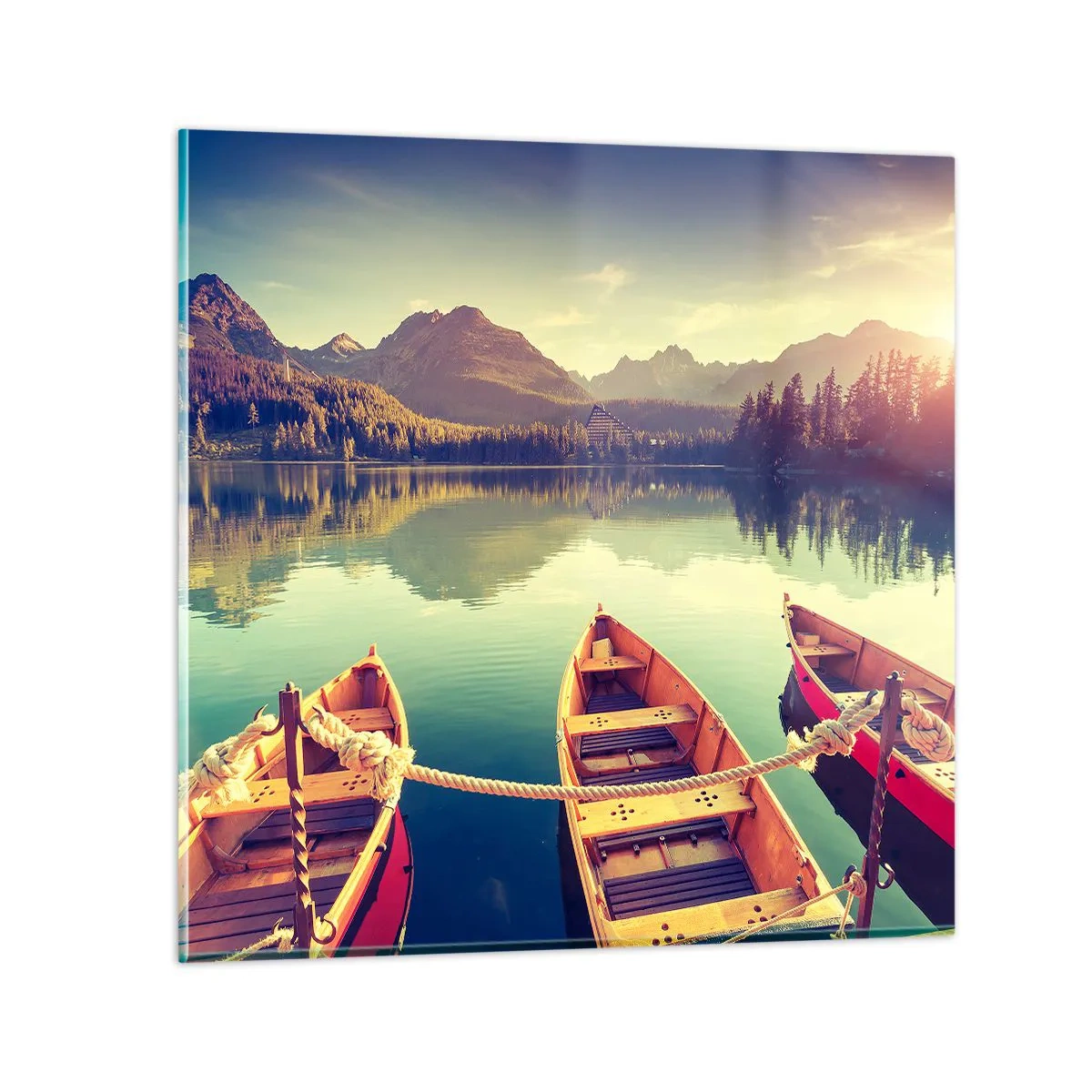 Obraz na szkle - Żyć według jej praw - 70x70 cm