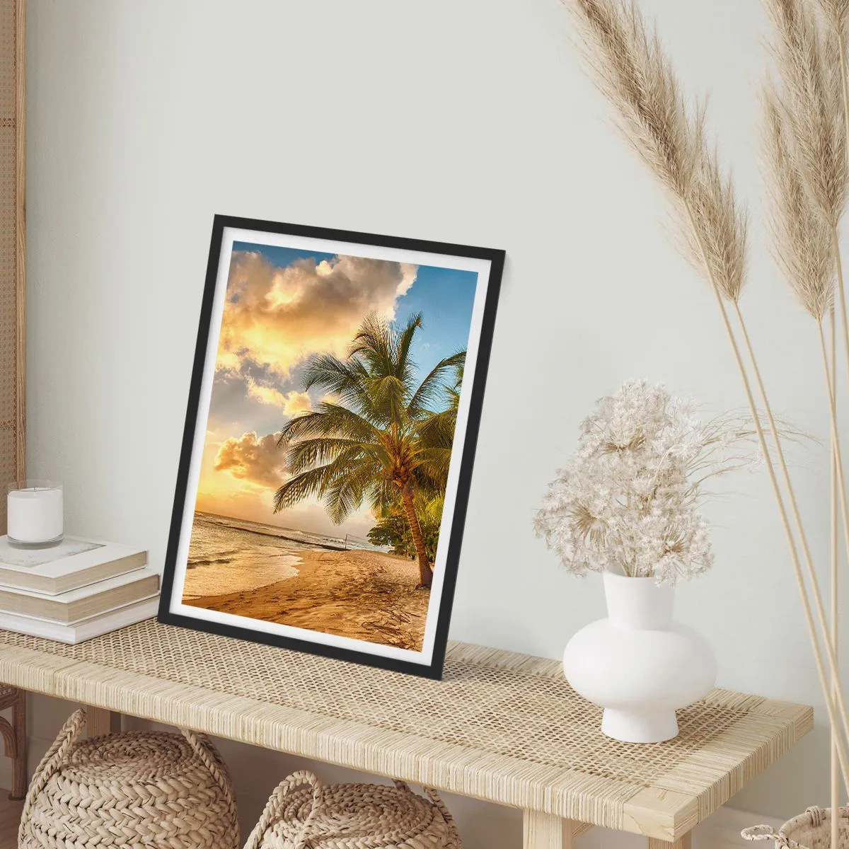 Plakat w czarnej ramie - Wieczne lato, zawsze wakacje - 40x50 cm