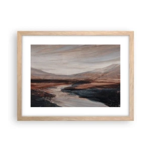 Plakat w ramie jasny dąb -  Spokojna dolina - 40x30 cm