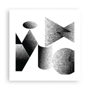Plakat - Kąty i owale - 40x40 cm