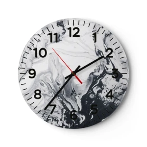 Zegar ścienny - Wnętrze Ziemi - 30x30 cm