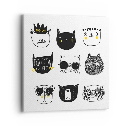 Obraz na płótnie - Każdy inny - 40x40 cm