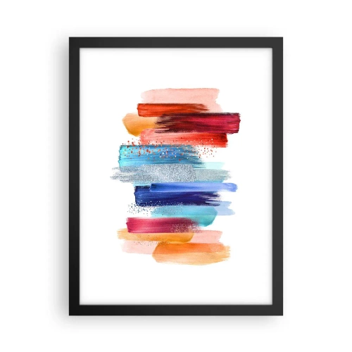 Plakat w czarnej ramie - W górę i w dół  - 30x40 cm