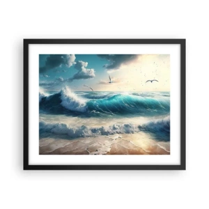 Plakat w czarnej ramie - Szumi tylko dla ciebie - 50x40 cm