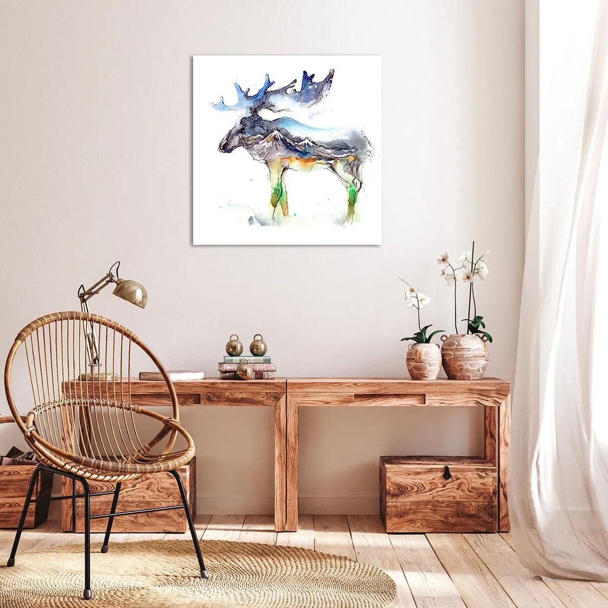 Obraz na płótnie - Bohater zimowej opowieści - 70x70 cm