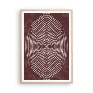 Plakat w ramie jasny dąb - Przestrzeń mówi - 70x100 cm