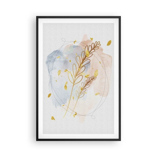 Plakat w czarnej ramie - Złoty podmuch - 61x91 cm