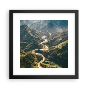 Plakat w czarnej ramie - Prosto z serca gór - 30x30 cm
