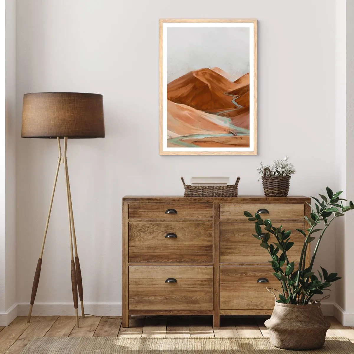 Plakat w ramie jasny dąb - Do źródła - 70x100 cm