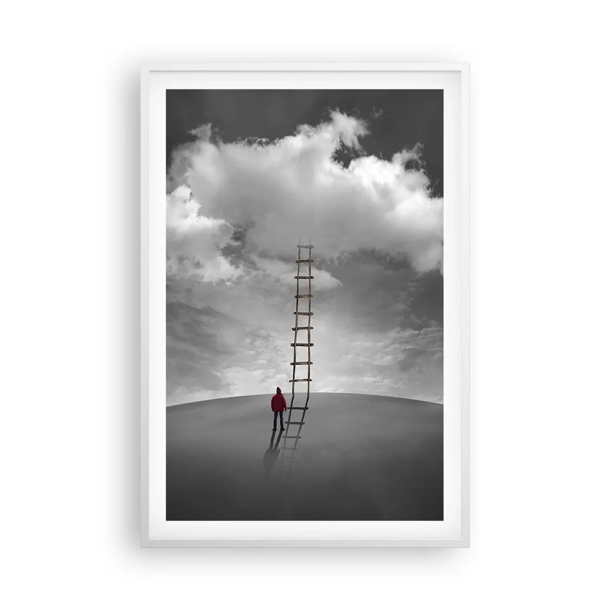 Plakat w białej ramie - Wszystko możliwe - 61x91 cm