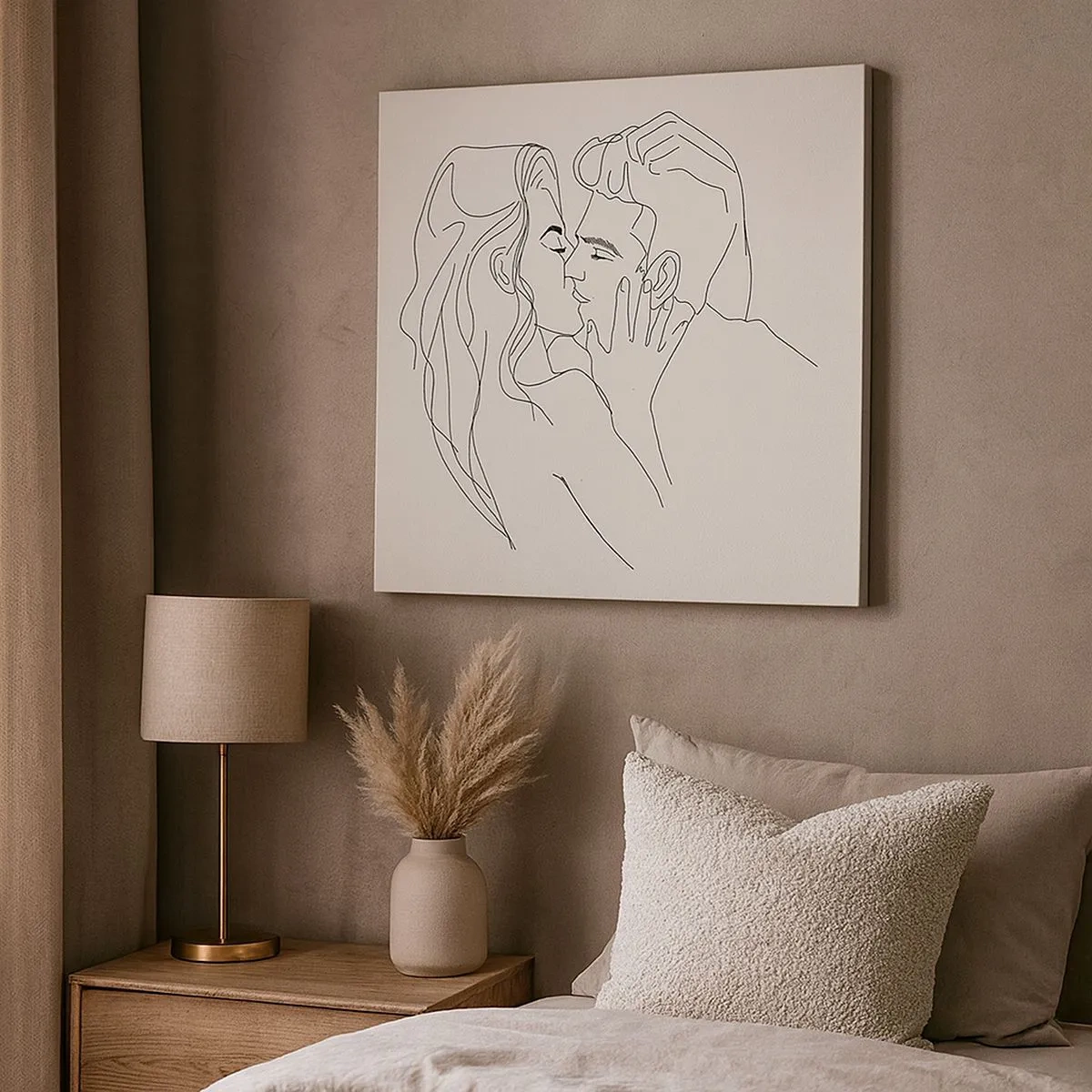 Obraz na płótnie - Splątani uczuciem - 30x30 cm