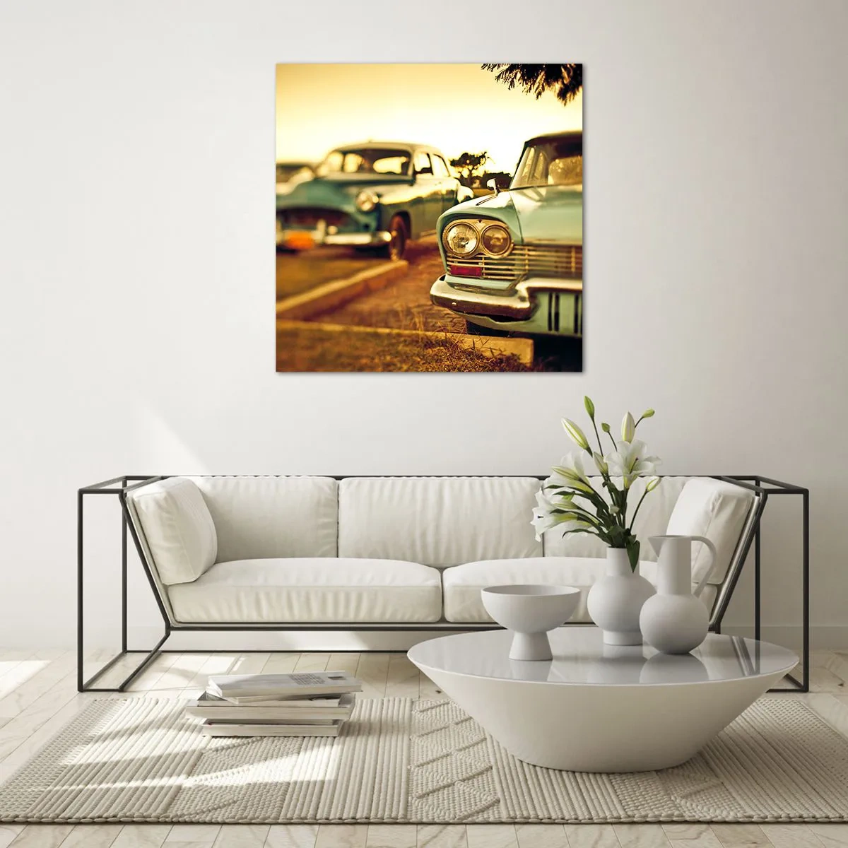 Obraz na szkle - Poczekamy, zobaczymy - 40x40 cm