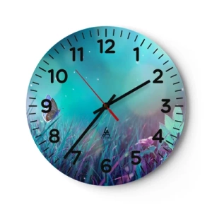 Zegar ścienny - Sekretne życie łąki - 30x30 cm