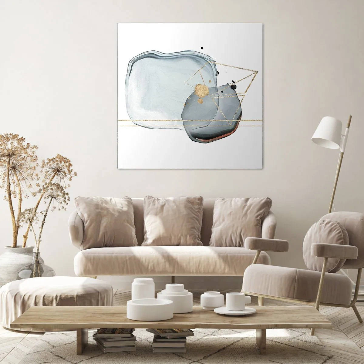 Obraz na płótnie - Studium kropli - 40x40 cm