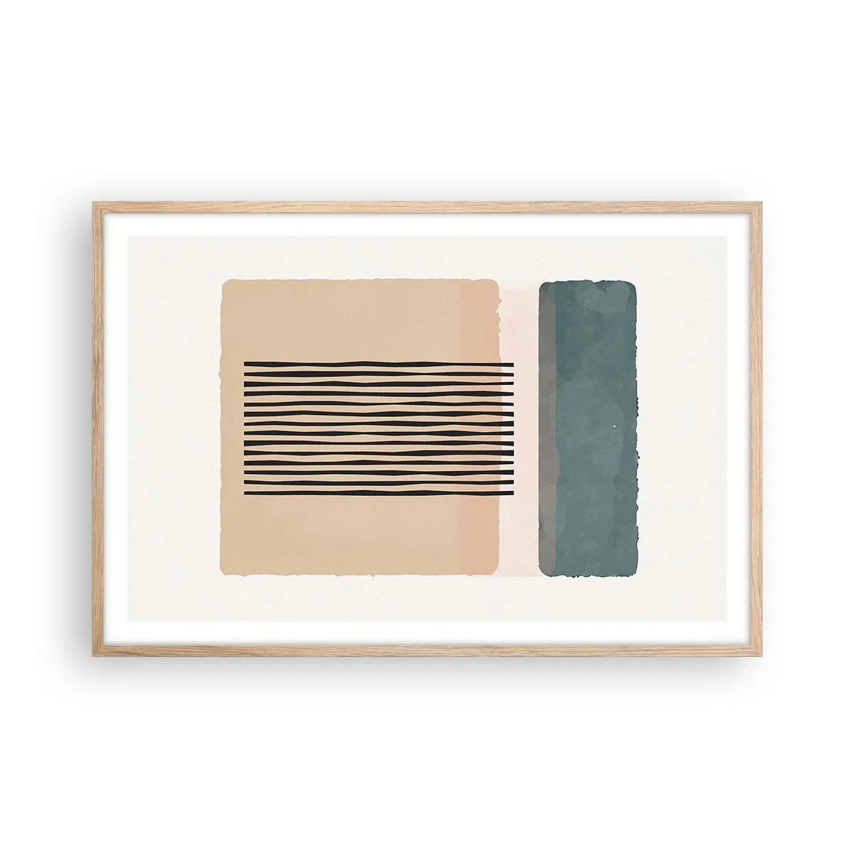 Plakat w ramie jasny dąb - Wszystko w porządku - 91x61 cm