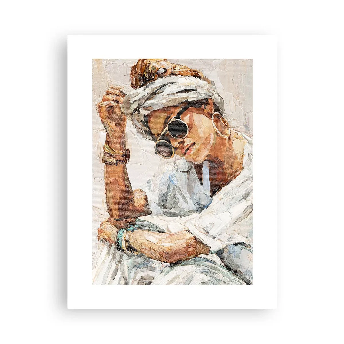 Plakat - Portret w pełnym słońcu - 30x40 cm
