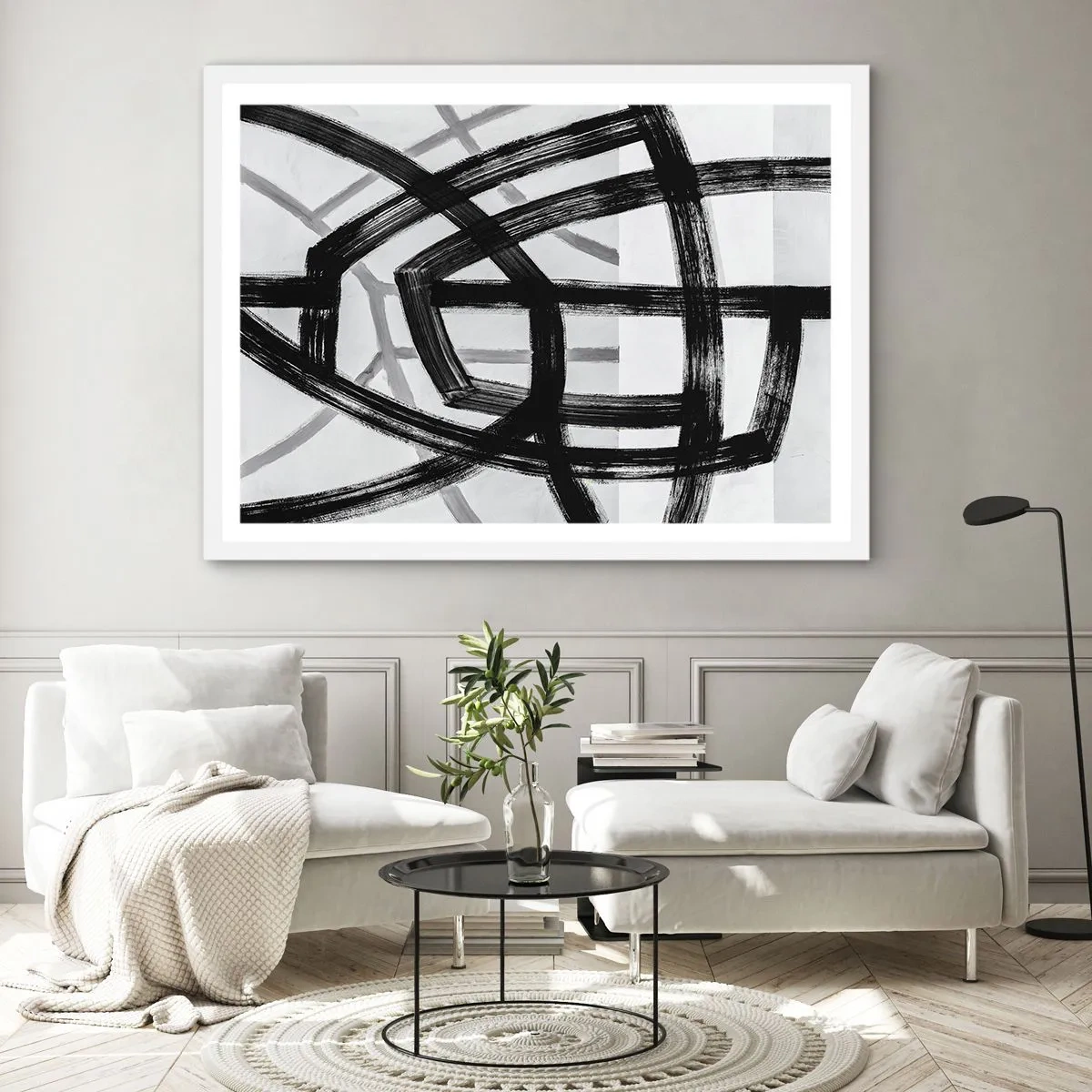 Plakat w białej ramie - Budowanie głębi - 40x30 cm