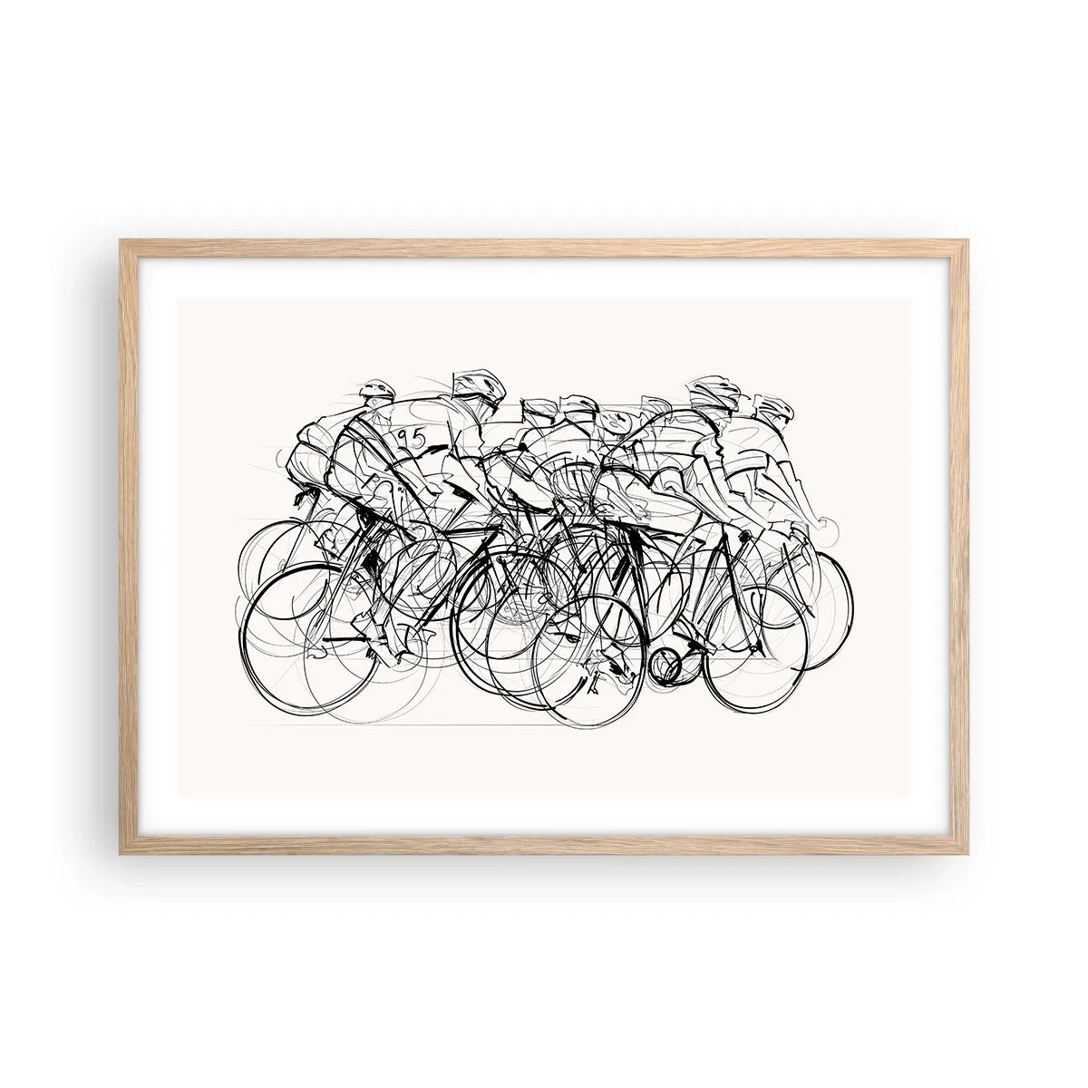 Plakat w ramie jasny dąb - Wespół w zespół - 70x50 cm