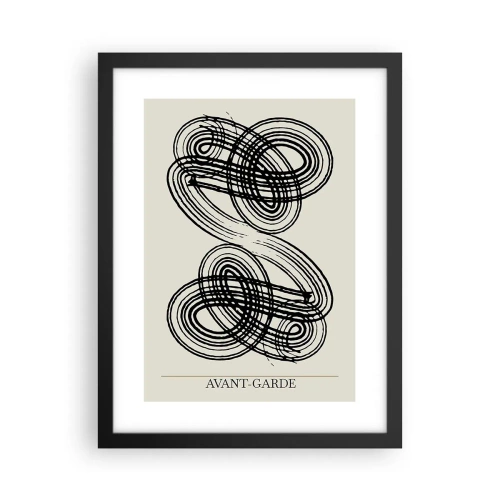 Plakat w czarnej ramie - Wyszło spontanicznie - 30x40 cm