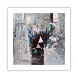 Plakat - Nadrzędny porządek trójkątów - 40x40 cm