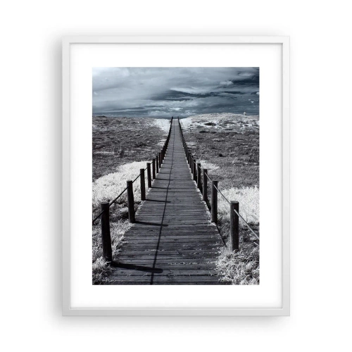 Plakat w białej ramie - Na sam brzeg - 40x50 cm
