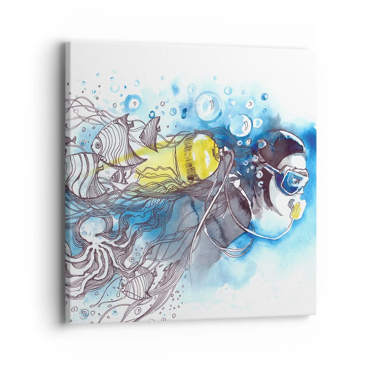 Obraz na płótnie - Wielki błękit - 40x40 cm