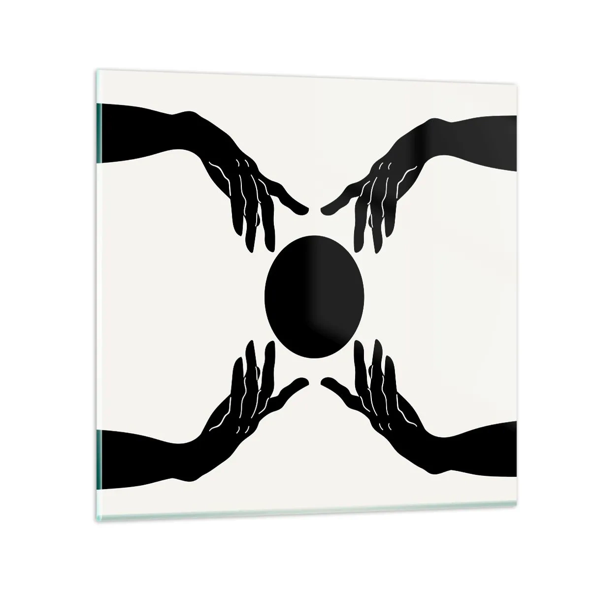 Obraz na szkle - Tajemny znak - 40x40 cm