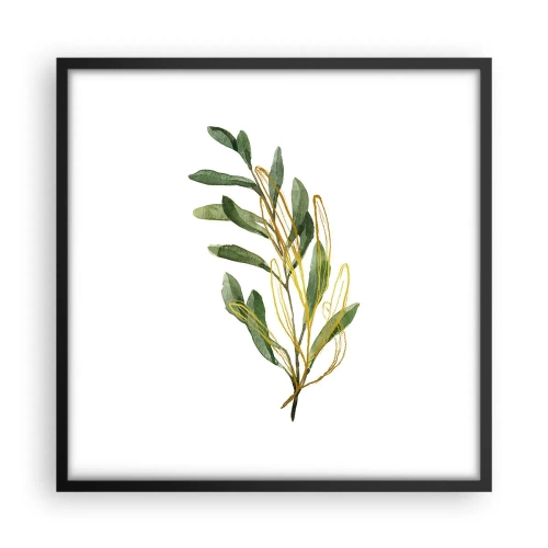 Plakat w czarnej ramie - Wszystko co dobre - 50x50 cm