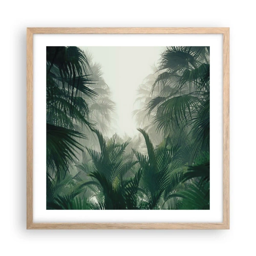 Plakat w ramie jasny dąb - Tropikalna tajemnica - 50x50 cm