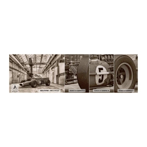 Fototapeta Próbka Premium Canvas - Odpoczynek zwycięzcy - Formuła 1, Retro, Motoryzacja - 100x30 cm