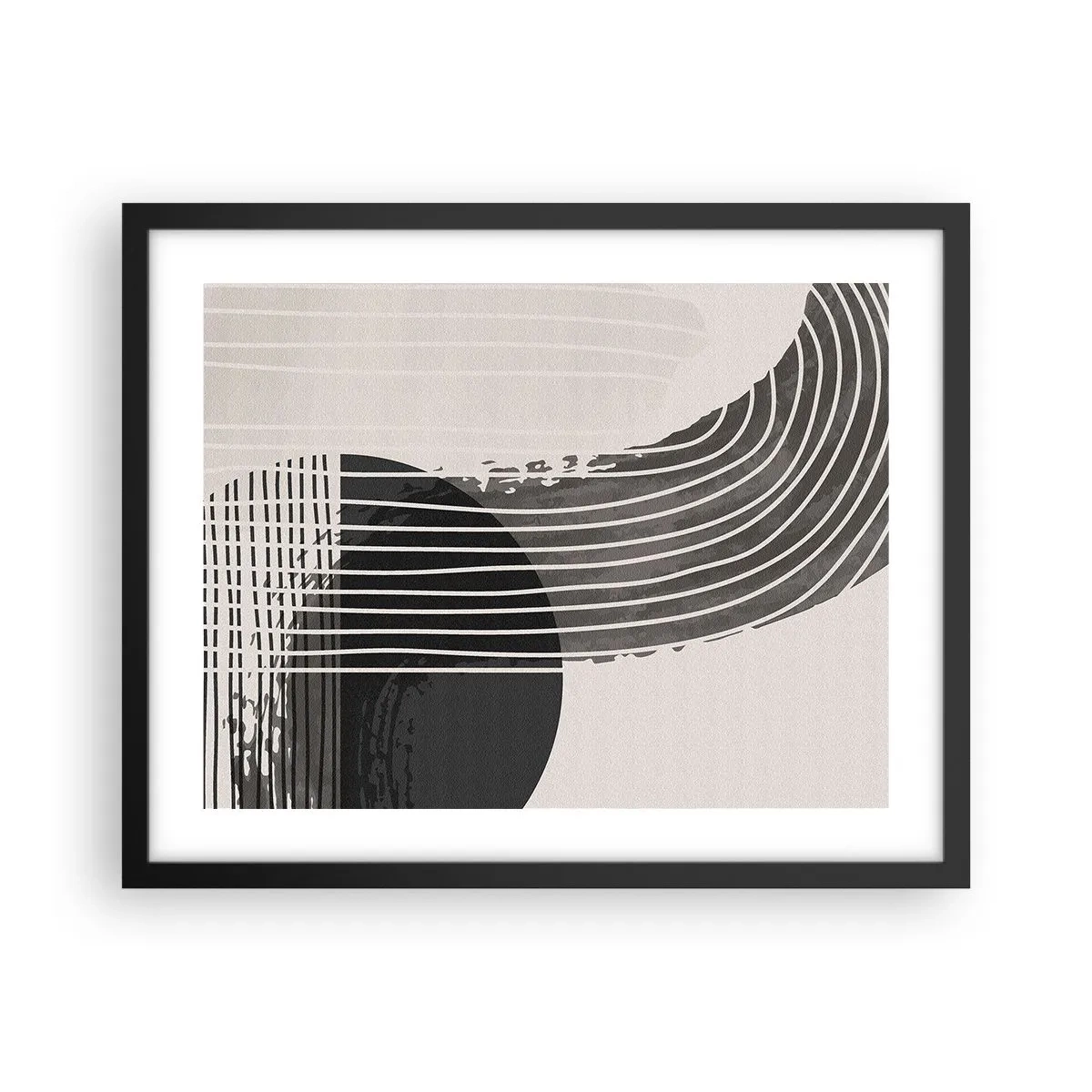 Plakat w czarnej ramie - Tam i z powrotem - 50x40 cm