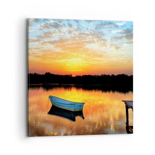 Obraz na płótnie - Patrz, słuchaj, medytuj - 70x70 cm