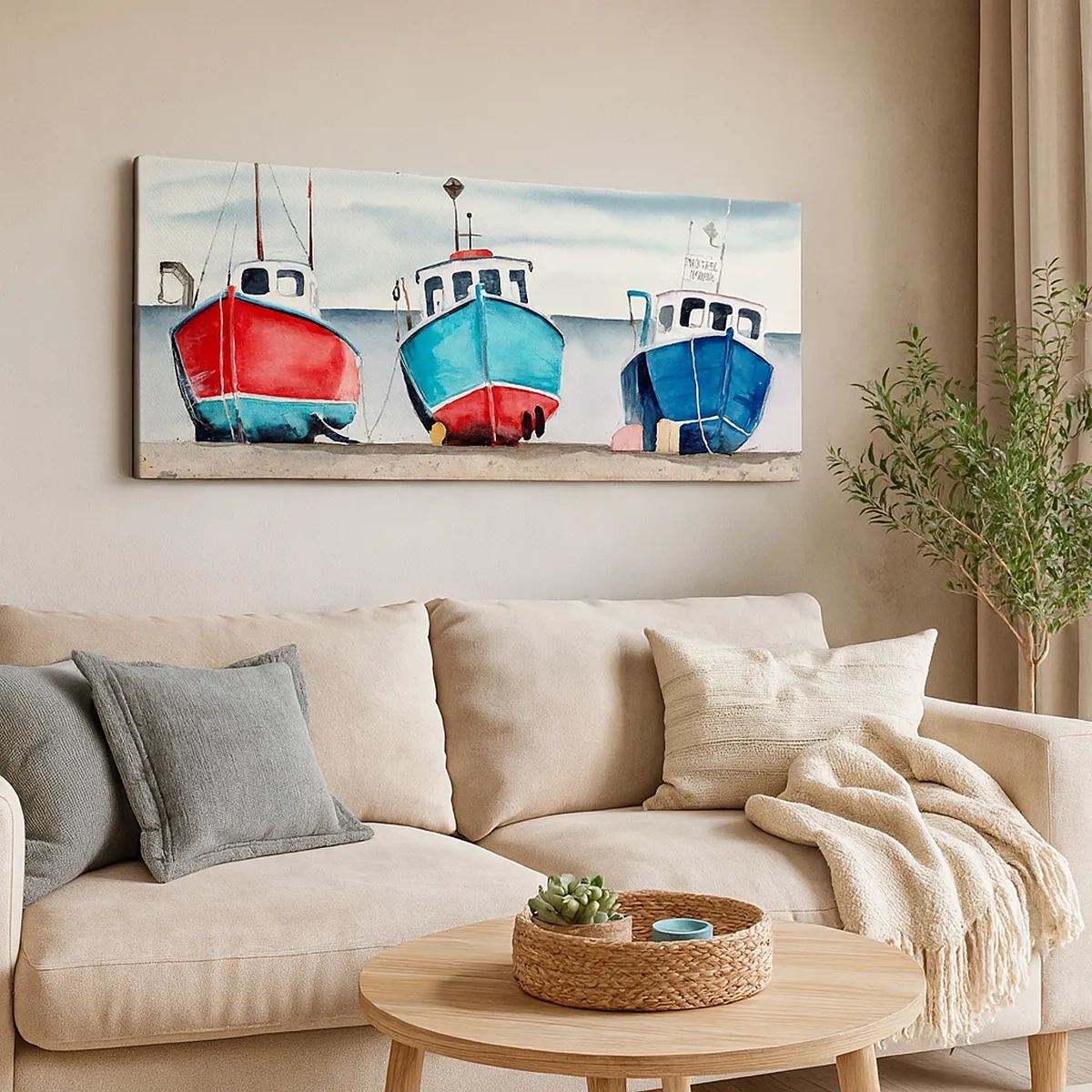 Obraz na płótnie - Gotowe na połów - 30x30 cm