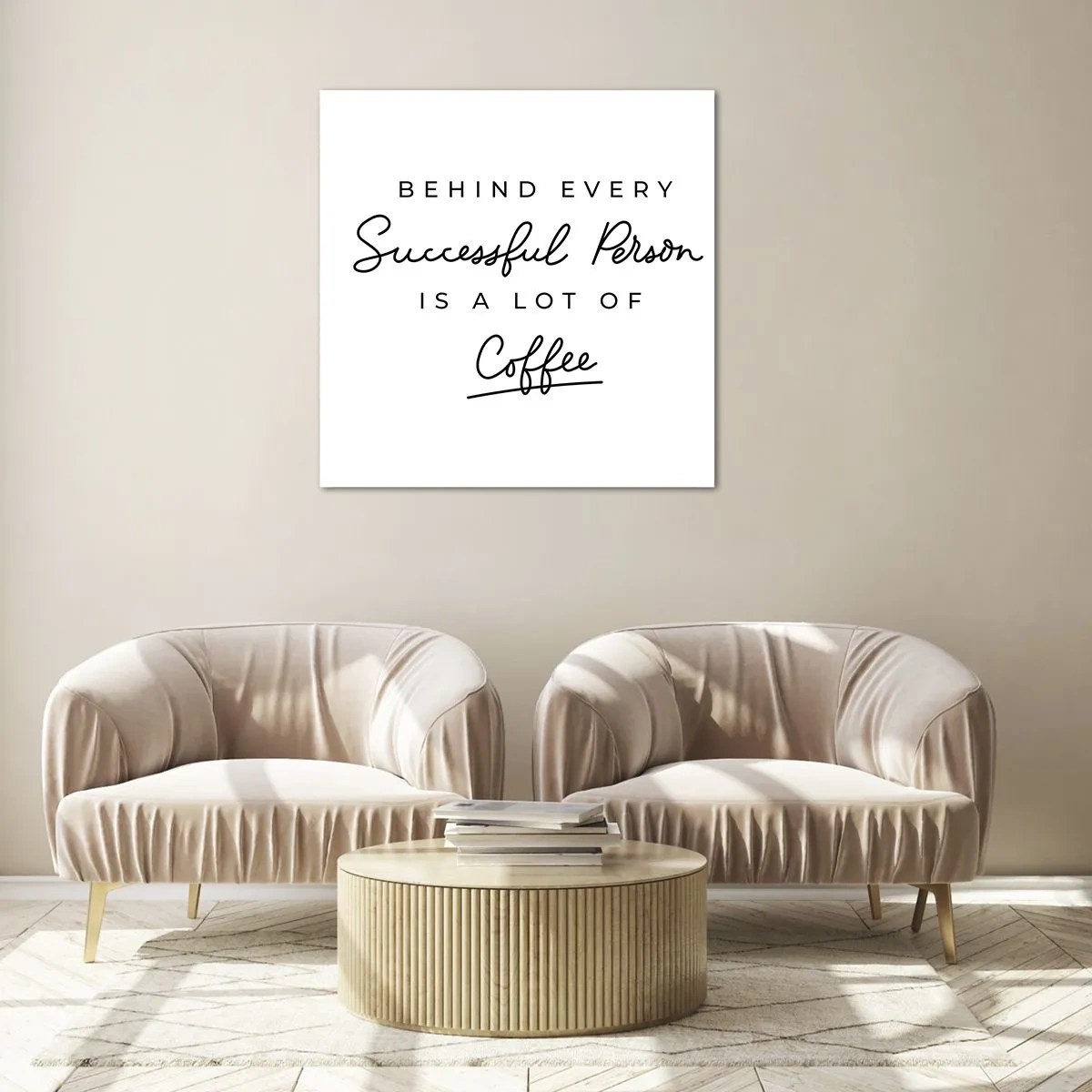 Obraz na szkle - Tajemnica sukcesu - 60x60 cm