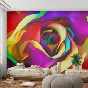Fototapeta Premium Sand - To niemożliwe - Abstrakcja, Kwiat, Kolorowa Róża - 400x280 cm