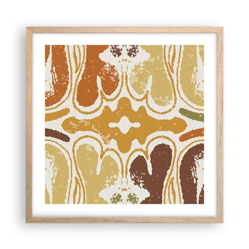 Plakat w ramie jasny dąb - Abstrakcja sentymentalna - 50x50 cm
