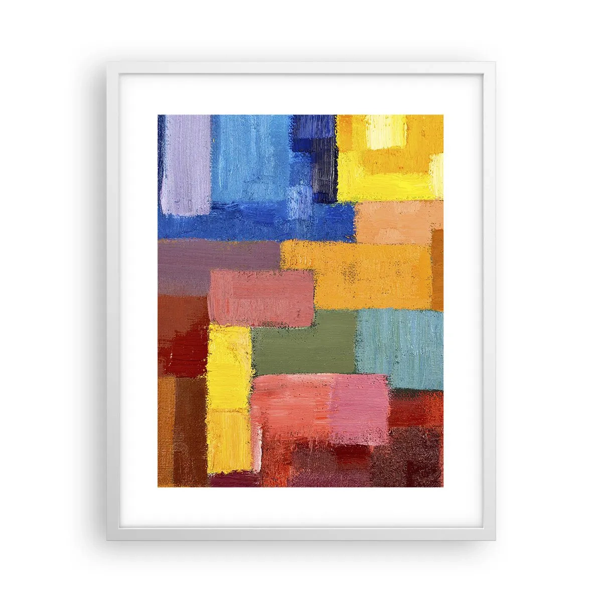 Plakat w białej ramie - Każdy inny, wszystkie barwne - 40x50 cm