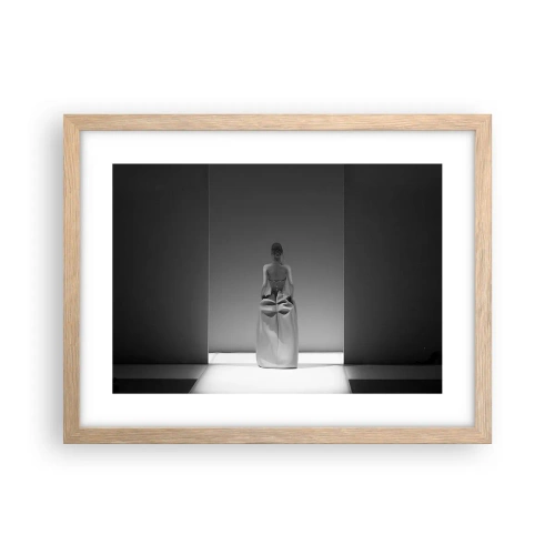 Plakat w ramie jasny dąb - Wyrafinowana prostota - 40x30 cm