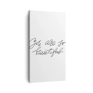 Obraz na płótnie - Naprawdę, uwierz… - 45x80 cm