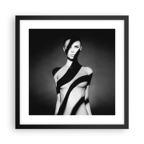 Plakat w czarnej ramie - W blasku i w cieniu - 40x40 cm