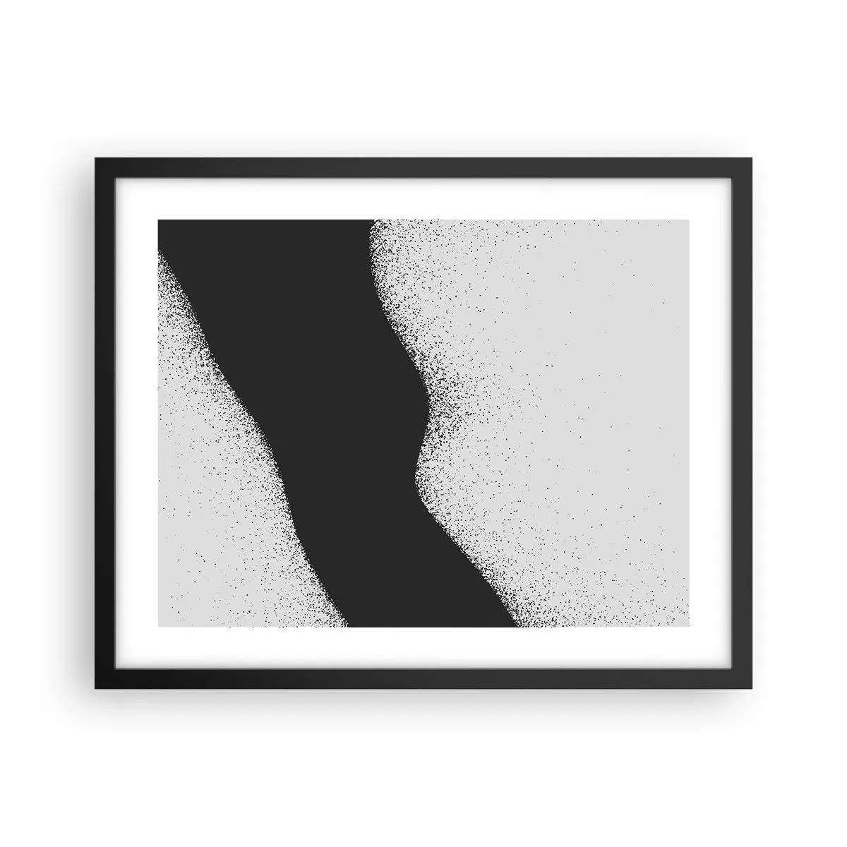 Plakat w czarnej ramie - Płynna równowaga - 50x40 cm