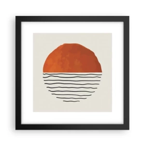 Plakat w czarnej ramie - W japońskim klimacie - 30x30 cm