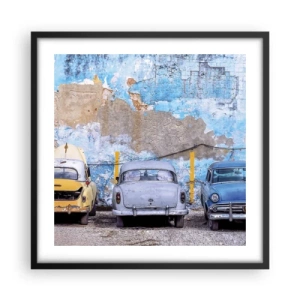 Plakat w czarnej ramie - Spotkanie weteranów - 50x50 cm