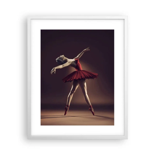 Plakat w białej ramie - Prima ballerina - 40x50 cm