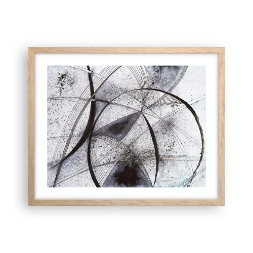 Plakat w ramie jasny dąb - Futurystyczna fantazja - 50x40 cm