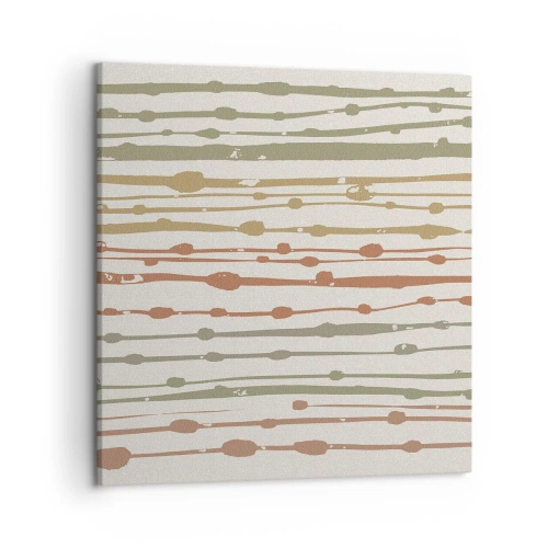 Obraz na płótnie - Muzyczny zapis barw - 50x50 cm