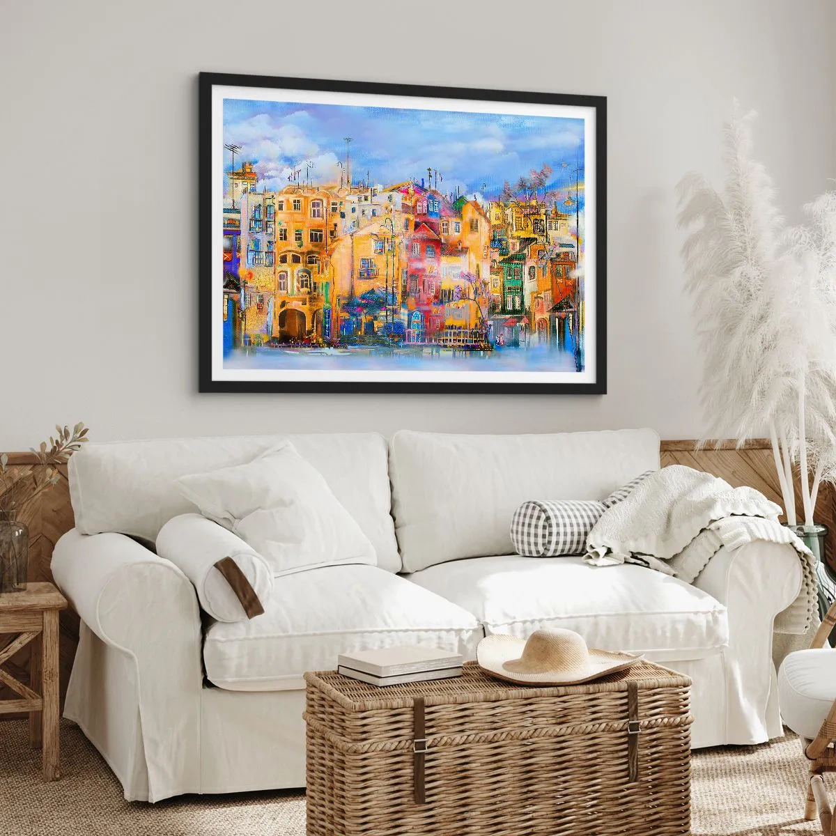 Plakat w czarnej ramie - Jesteśmy razem - 40x30 cm