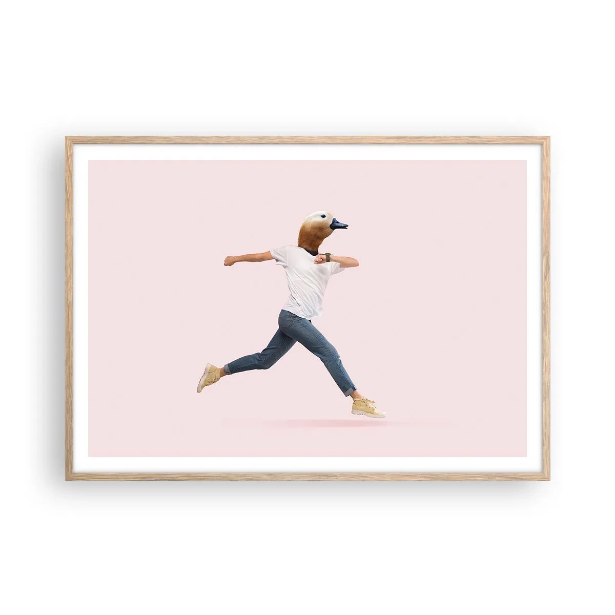 Plakat w ramie jasny dąb - Szczypta absurdu - 100x70 cm